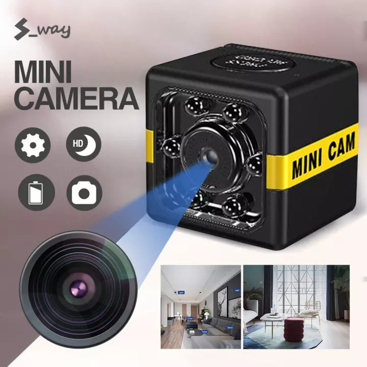 KAMERA CCTV MINI SPY NIGHT VISION NO BLUETOOTH WIFI PAKAI MEMORY SQ11 - KABEL CAS VIVAN