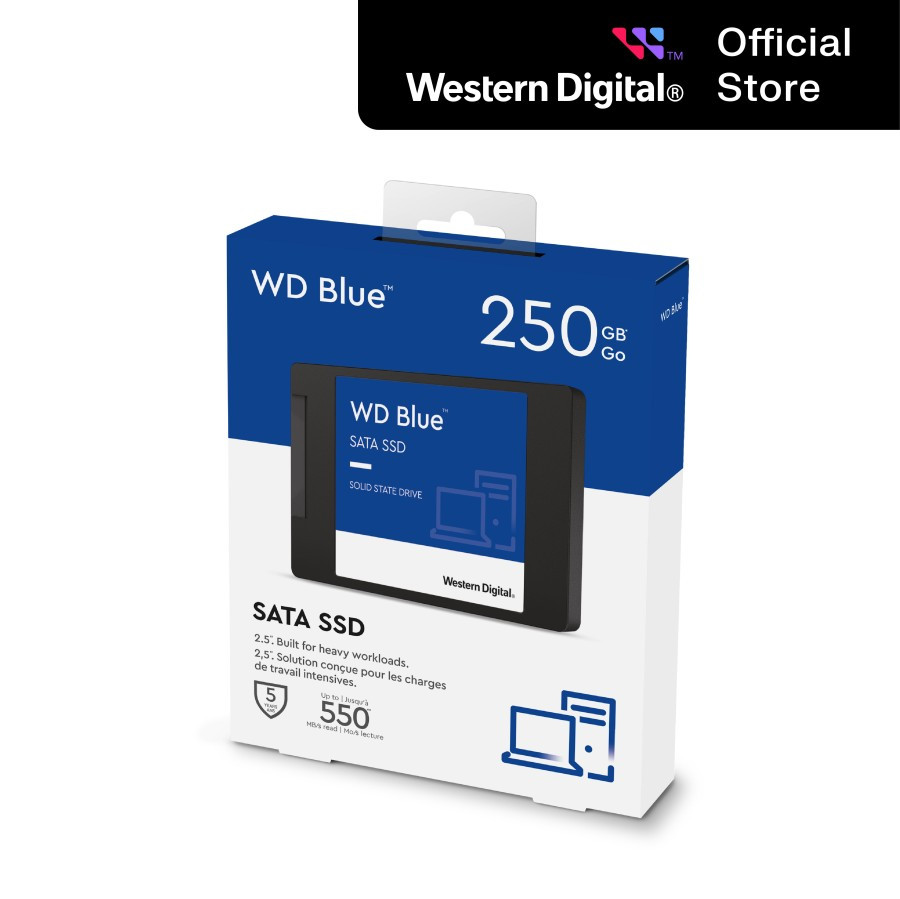 WD SSD Blue 250GB SSD Internal SATA 2.5 inch