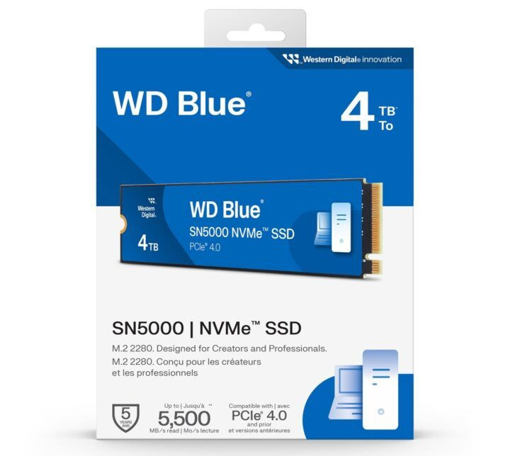 WD Blue SN5000 NVMe™ SSD - 4TB