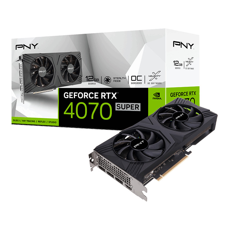 Nvidia GeForce RTX 4070 SUPER 12GB VERTO OC Overclocked Dual Fan DLSS 3