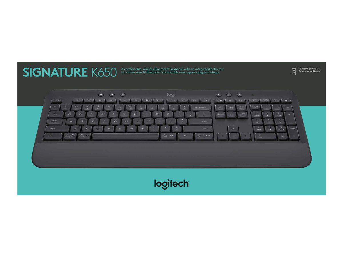 Logitech Signature K650 Wireless Bluetooth Comfort - K 650 - BLACK920-010955
