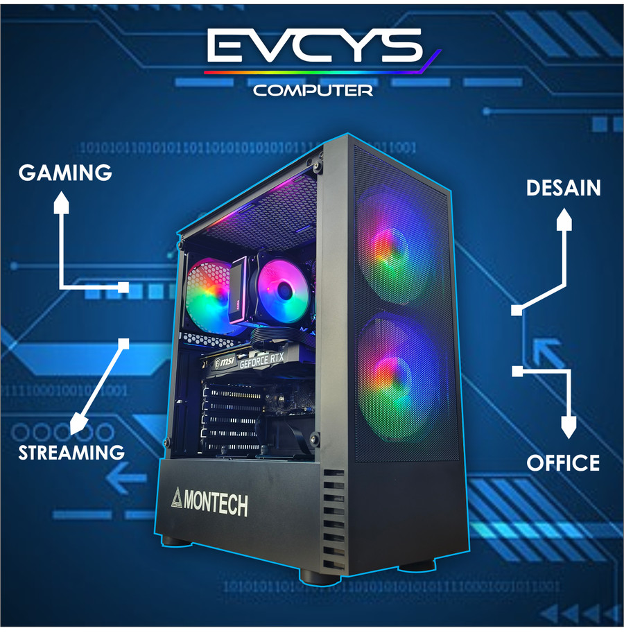 PC Gaming & Design & Office RYZEN 5 5600G RAM 16GB READY FULLSET !!! - FULLSET 20INCH