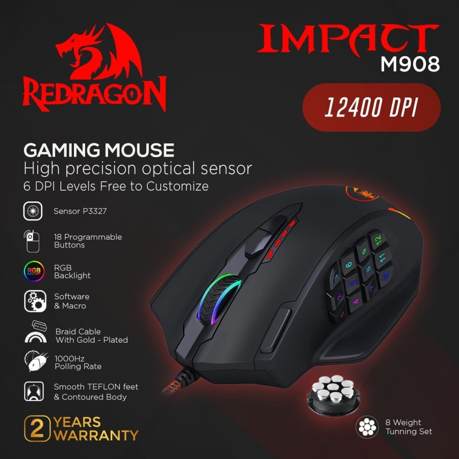 Redragon Gaming Mouse IMPACT - M908