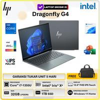 Hp elite dragonfly 13 G4 touch i7 1355u 32gb 1tb ssd windows 11pro 13.5"FHD ips - +PKET AKSESORIS, 16GB / 1TB