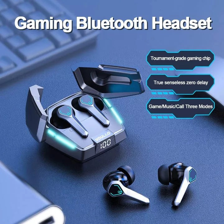 Gaming bluetooth headset earphone full bass gaming