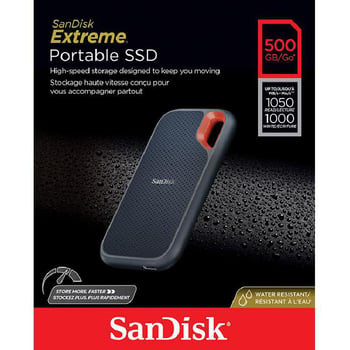 SanDisk Extreme Portable SSD - 500GB (Black)