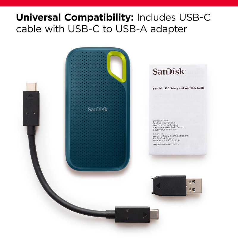 SanDisk Extreme Portable SSD - 4TB (Monterey)