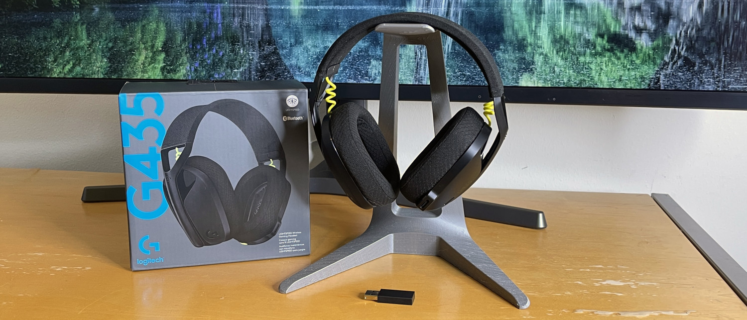 Logitech G435 Headset Gaming Bluetooth Wireless Ultra-light - Black