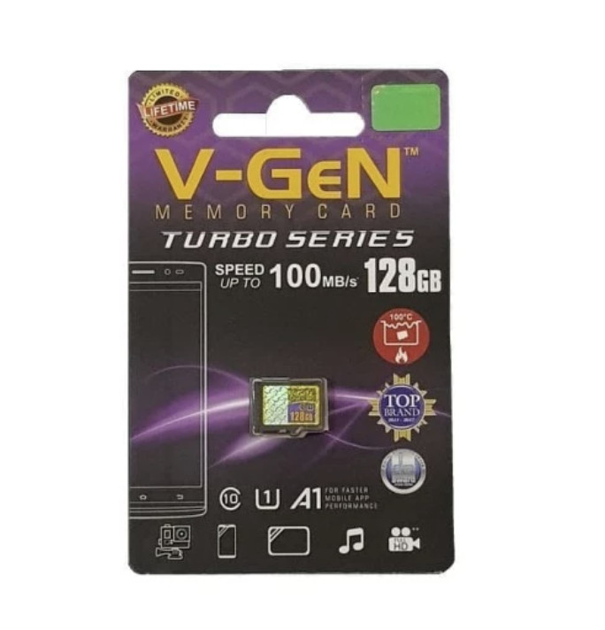 Memory Card Micro SD Card V-GEN Original 8gb 16gb 32gb 64gb 128gb CL10 - 128GB