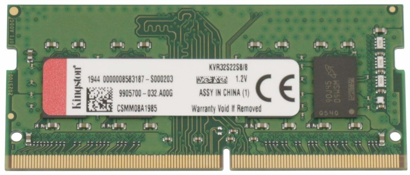 Kingston ValueRAM 8GB(1x8GB) DDR4-3200 SODIMM Memory