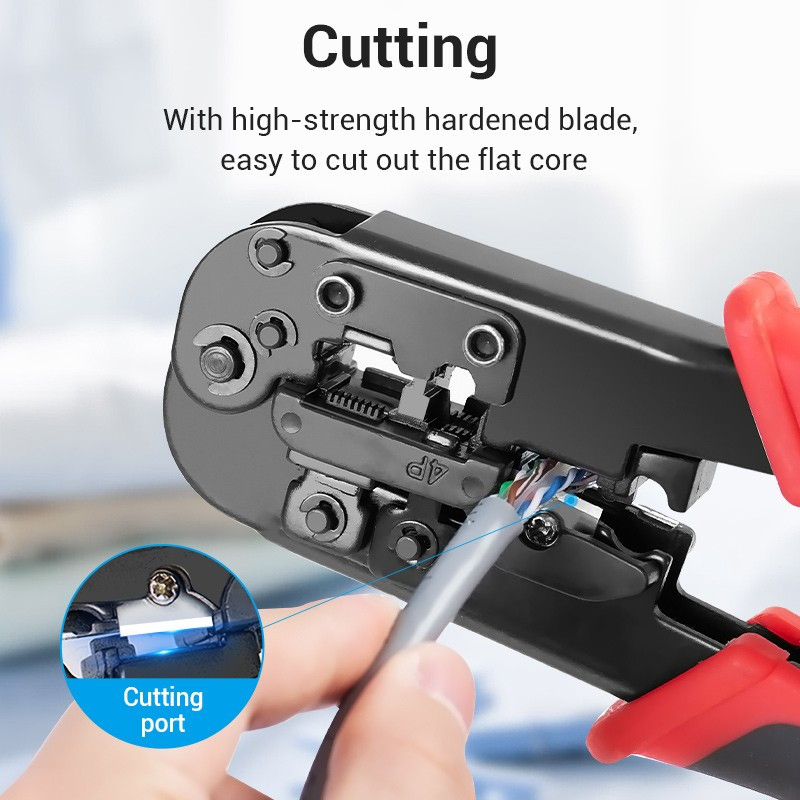 Vention Tang Crimping Tool LAN Network Cable 6P 8P RJ45 - KED