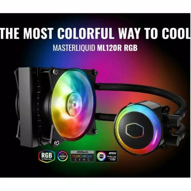 FAN / Kipas Processor COOLER MASTER MASTERLIQUID ML 120R RGB